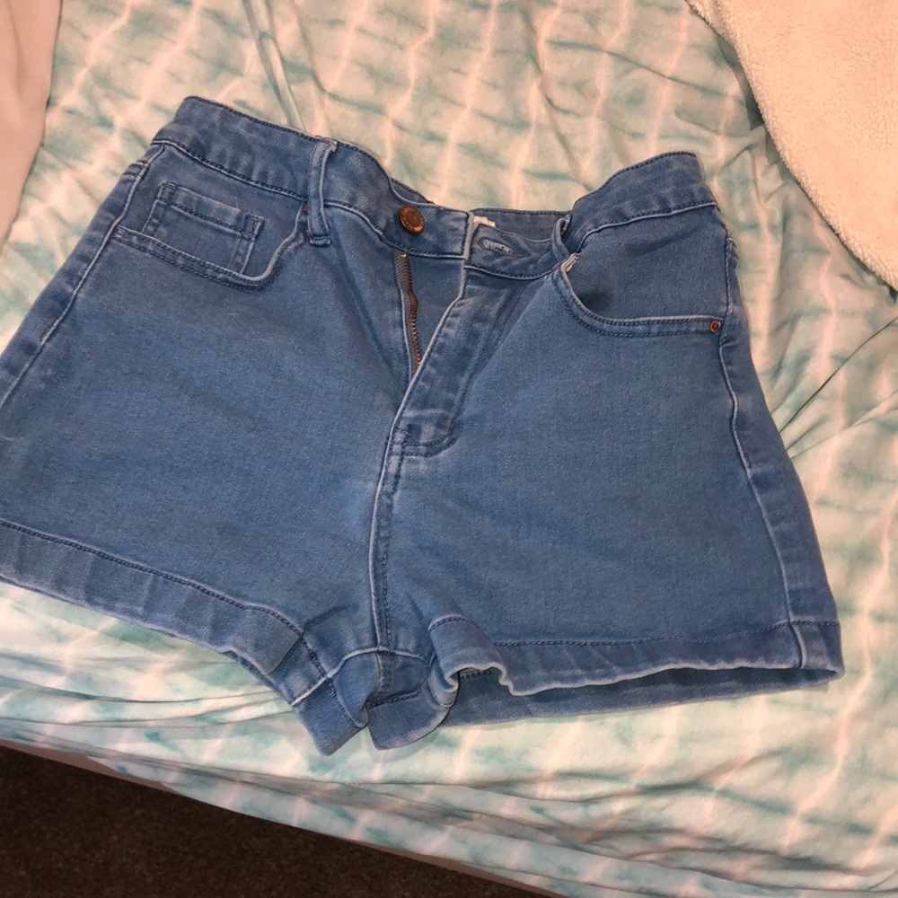 Blue jean shorts